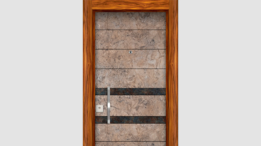 باب مصفح مصنوع من الجرانيت