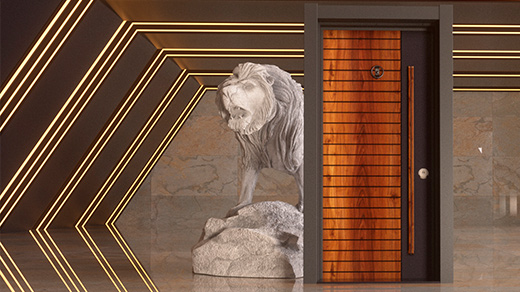 ألوان الأبواب الفولاذية