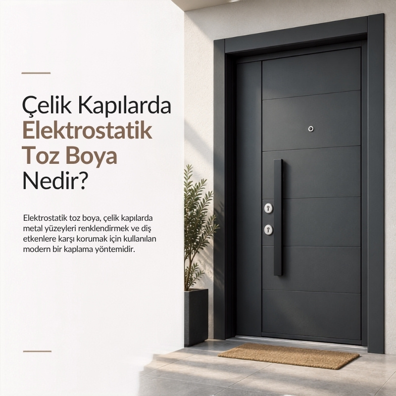 Çelik Kapılarda Elektrostatik Toz Boya Nedir