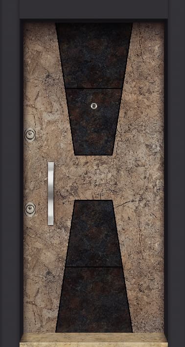 Granit Desenli Modern Çelik Kapı